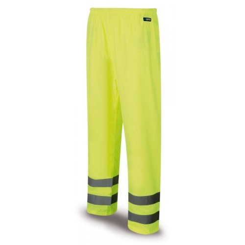 288PAFYF Pantalón/Chubasquero Alta Visibilidad amarillo poliéster 140 gr.