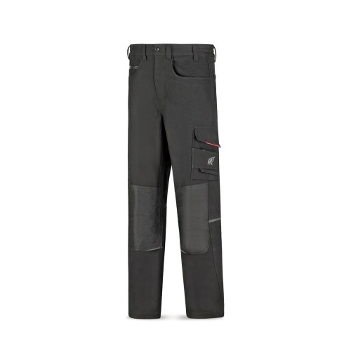 288PAS3NE Pantalón Softshell triple lámina modelo NJORD negro 320 gr.