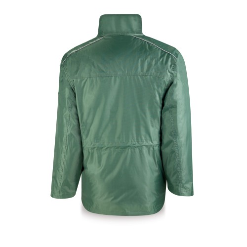 288PKRV Parka triple uso (chubasquero/husky/chaleco) modelo GALERNA verde 440 gr.