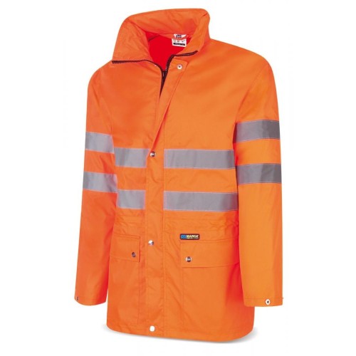 288TAFNF Chaqueta/Chubasquero Alta Visibilidad naranja poliéster 140 gr.