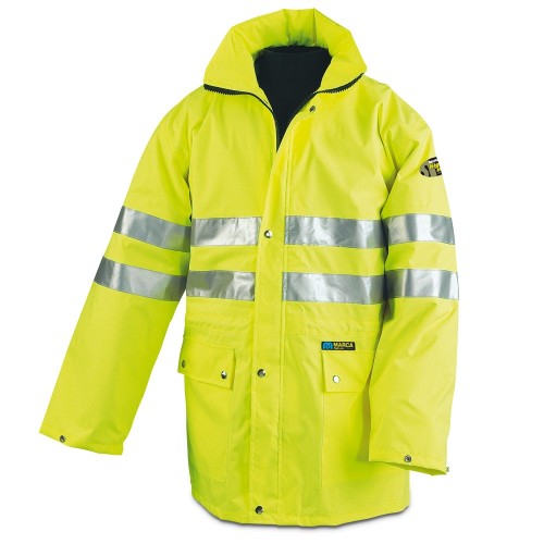 288TAFYF Chaqueta/Chubasquero Alta Visibilidad amarillo poliéster 140 gr.