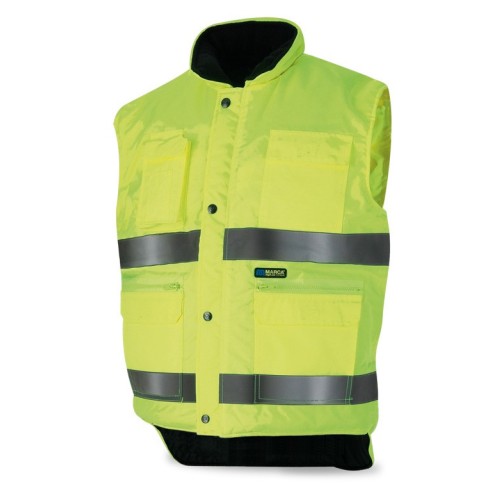 288-VMFY CHALECO MULTIBOLSILLOS AMARILLO FLUO