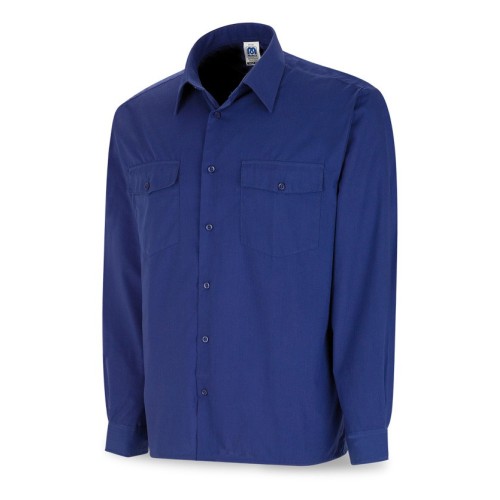 388-CAML CAMISA TERGAL AZULINA M/LARGA