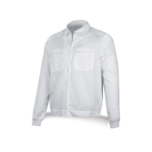 388CBL Chaqueta blanca poliéster/algodón 200 g.