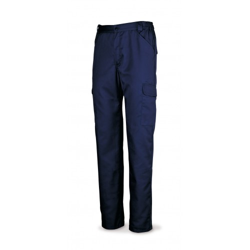 Pantalón azul marino algodón 200 g. Multibolsillos. 52
