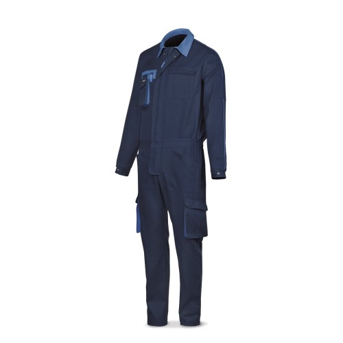 488BSUPTOPAM Buzo azul marino algodón de 270 g. Multibolsillos