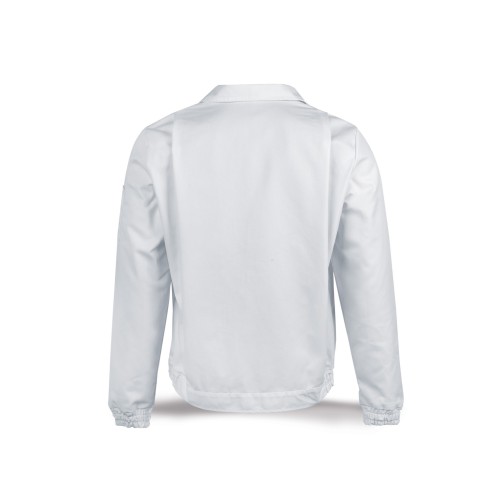 488CTTOPBL Chaqueta blanca poliéster/algodón de 245 g.