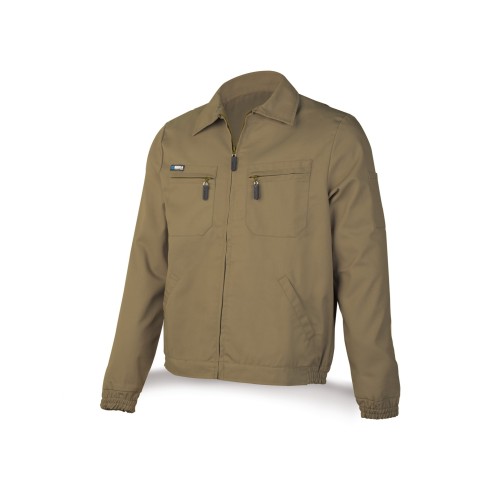 488CTTOPBE Chaqueta beige poliéster/algodón de 245 g.