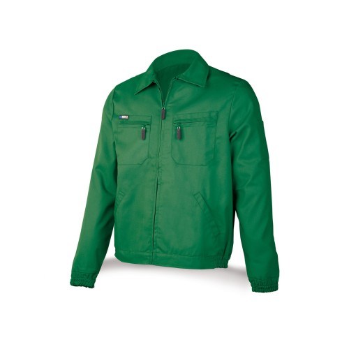 488CTTOPV Chaqueta verde poliéster/algodón de 245 g.