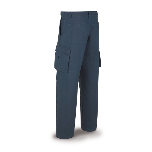 588PEAM Pantalón ESPECIALISTA azul marino algodón 245 gr. Multibolsillos