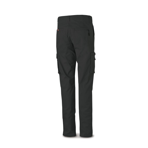 588PELASRNE Pantalón STRETCH negro en algodón 260 gr. Multibolsillos