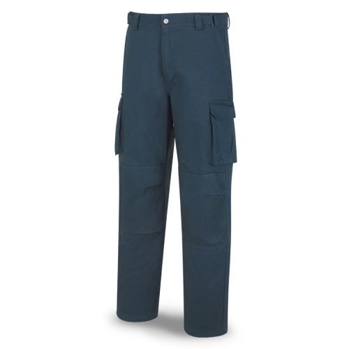 588PEWAM Pantalón ESPECIALISTA INVIERNO azul marino algodón "sanforizado" 245 gr. Multibolsillos