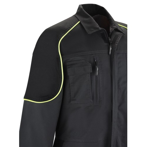 588BPSGNE Buzo PRO SERIES Stretch gris/negro poliéster/algodón 245 gr.