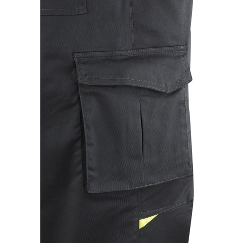 588BPSGNE Buzo PRO SERIES Stretch gris/negro poliéster/algodón 245 gr.
