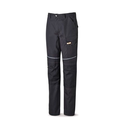 588PCNE Pantalón CANVAS negro poliéster/algodón 245 g. Multibolsillos