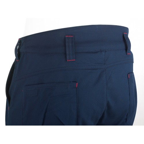 588PSSAM Pantalón STRETCH azul marino poliéster/algodón 245 gr. Multibolsillo