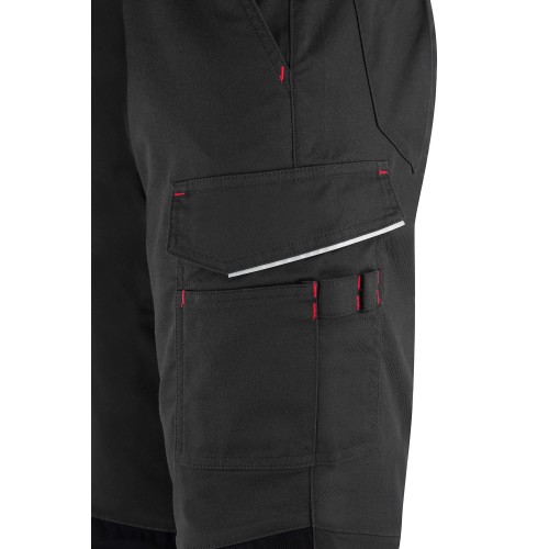 588PSSG Pantalón STRETCH gris poliéster/algodón 245 gr. Multibolsillo