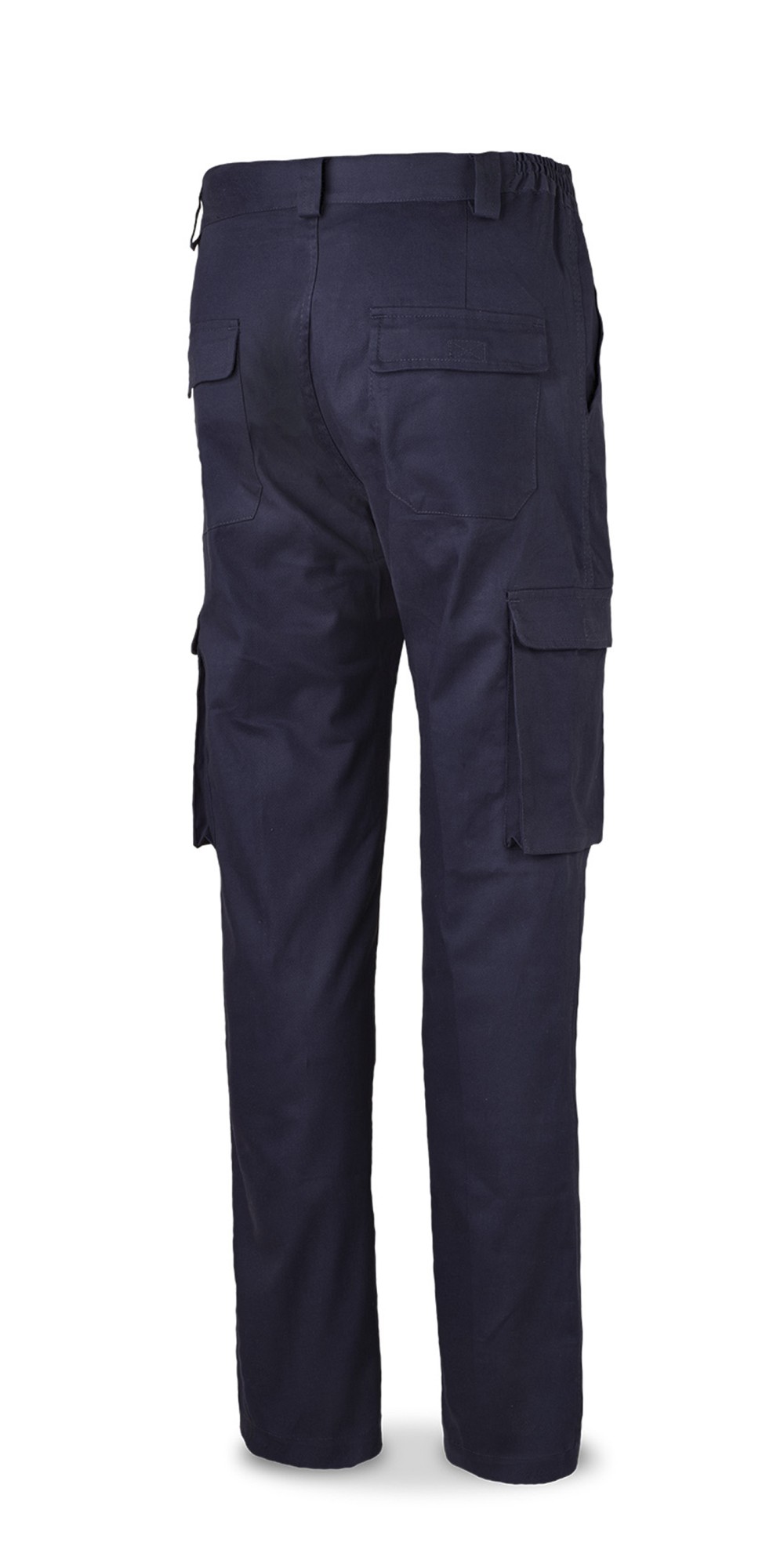 588PBSNAM Pantalón STRETCH azul marino algodón 240 gr. Multibolsillos. TALIO
