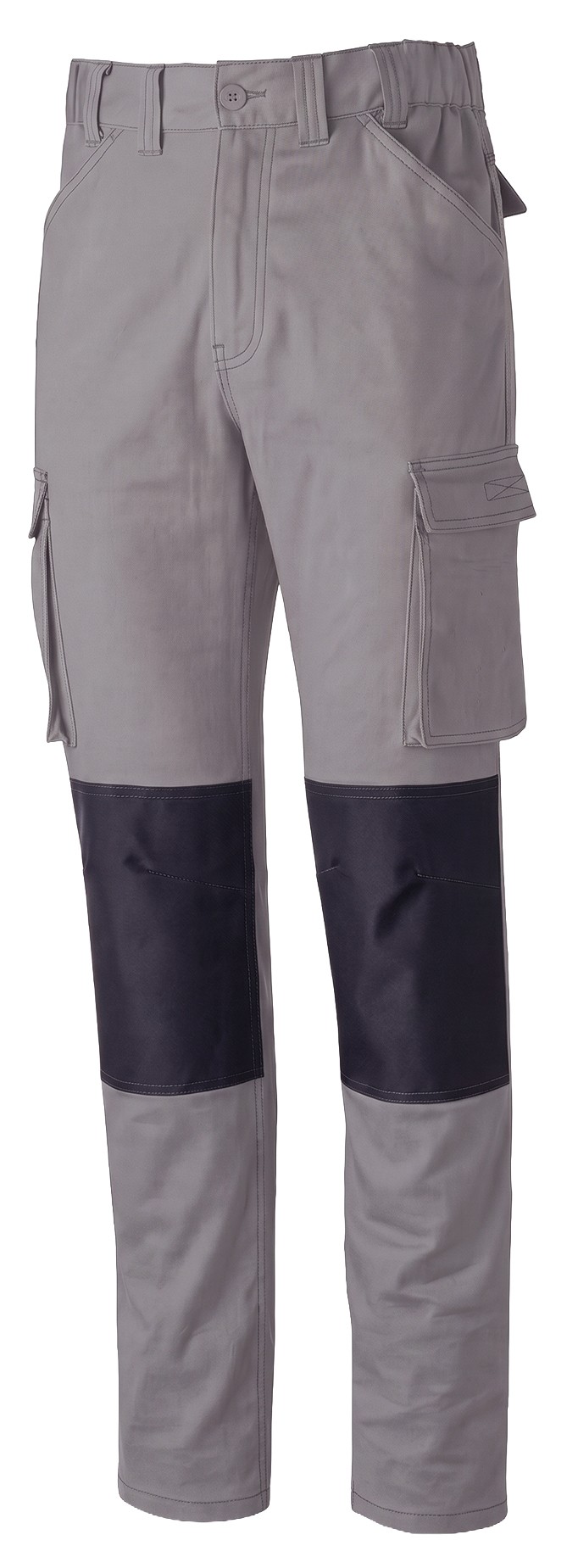 588PSTNG Pantalón STRETCH Pro Series gris algodón. 220 gr. Multibolsillos.