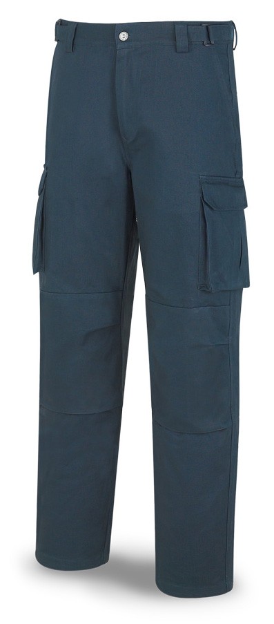 588PEAM Pantalón ESPECIALISTA azul marino algodón 245 gr. Multibolsillos
