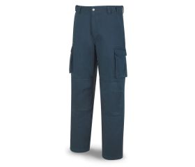 588PEAM Pantalón ESPECIALISTA azul marino algodón 245 gr. Multibolsillos