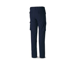 588PSTRAM Pantalón STRETCH Pro Series azul marino algodón. 220 gr. Multibolsillos