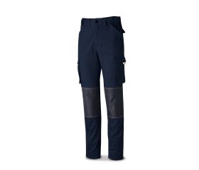 588PSTRAM Pantalón STRETCH Pro Series azul marino algodón. 220 gr. Multibolsillos