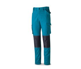588PSTRAE Pantalón STRETCH Pro Series azul eléctrico algodón. 220 gr. Multibolsillos