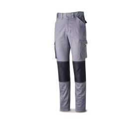 588PSTRG Pantalón STRETCH Pro Series gris algodón. 220 gr. Multibolsillos