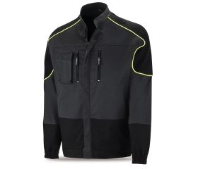 588CPSGNE Chaqueta PRO SERIES Stretch gris/negro poliéster/algodón 245 gr.
