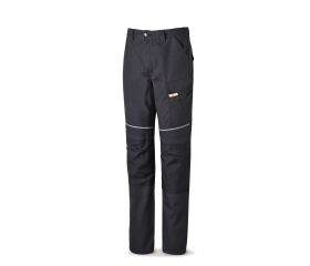588PCNE Pantalón CANVAS negro poliéster/algodón 245 g. Multibolsillos