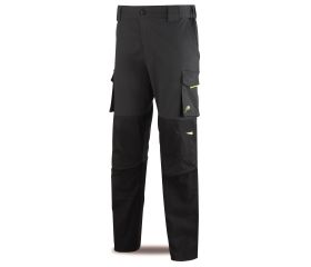 588PPSGNE Pantalón PRO SERIES Stretch gris/negro poliéster/algodón 245 gr.