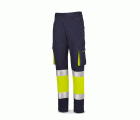 588PSTFYFA Pantalón bicolor de alta visibilidad poliéster/algodón 240 g.