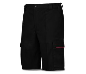 588SBSNE Bermuda STRETCH negro algodón 240 gr. Multibolsillo.