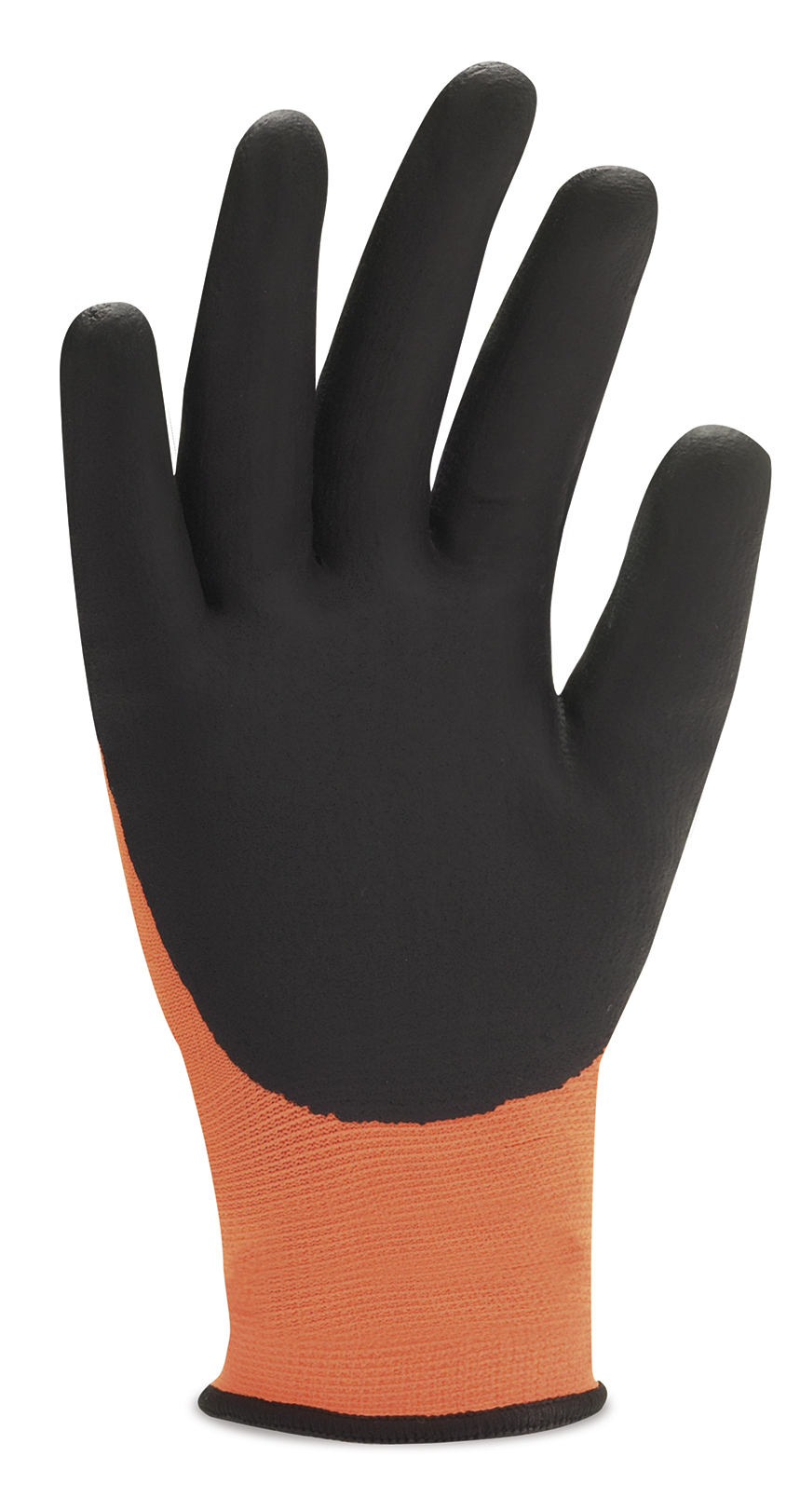 688NYNFN Guante de poliamida y licra naranja recubierto de espuma de nitrilo