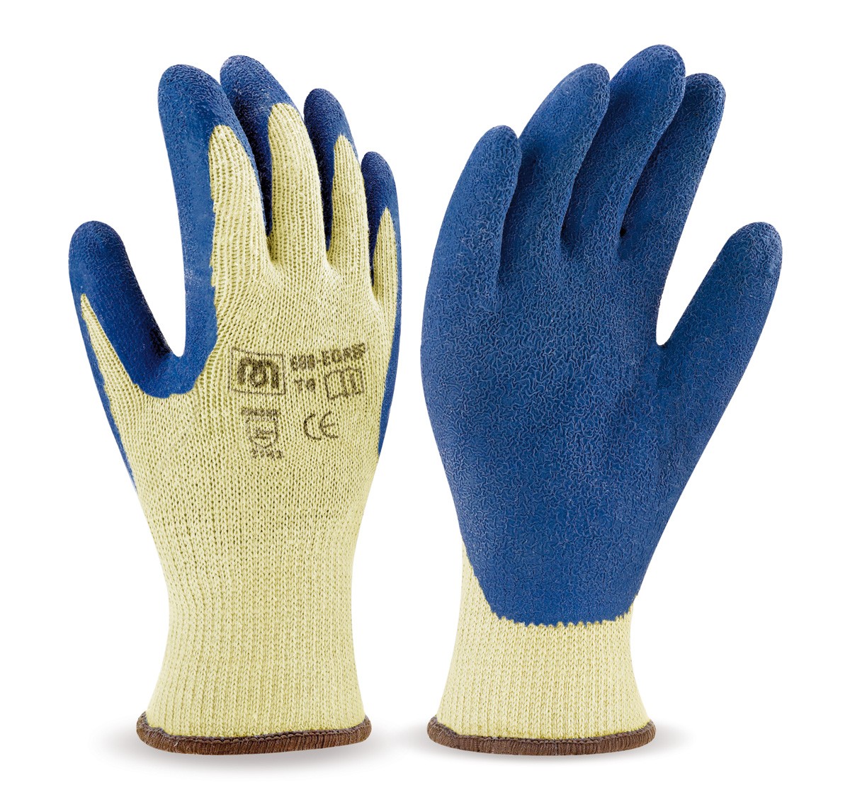 Guante grip latex azul t-10