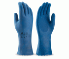 688LDANA Guante tipo doméstico de látex azul para riesgos químicos y microorganismos.