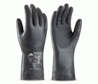 688NEONNE Guante de neopreno negro para riesgos mecánicos, químicos y microorganismos.
