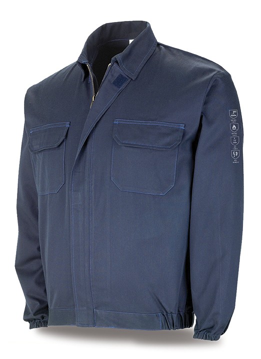 988CIAMAM Chaqueta IGNÍFUGA y ANTIESTÁTICA. (Tejido permanente) 250 gr.