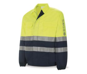 988CFYICYFA Chaqueta IGNÍFUGA y ANTIESTÁTICA Alta Visibilidad 260 gr.