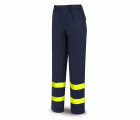 988PIAVAM Pantalón IGNÍFUGO y ANTIESTÁTICO multinorma con cintas reflectantes. Algodón 260 gr.