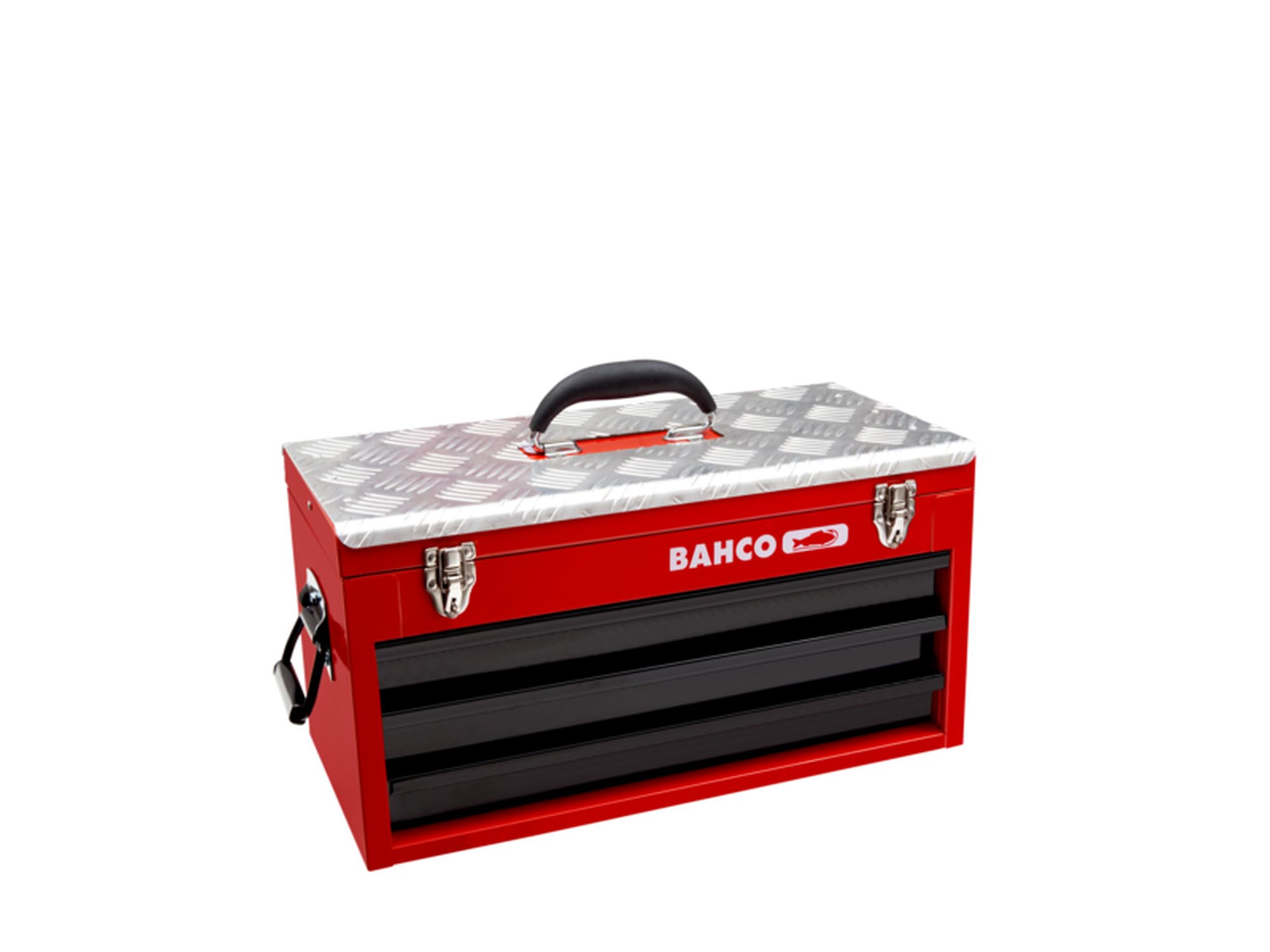 Caja de herramientas metálica para industria pesada con 3 cajones