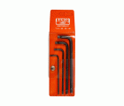 Juego de 4 llaves tipo allen hexagonales TORX® largas y fosfatadas, T10-T40