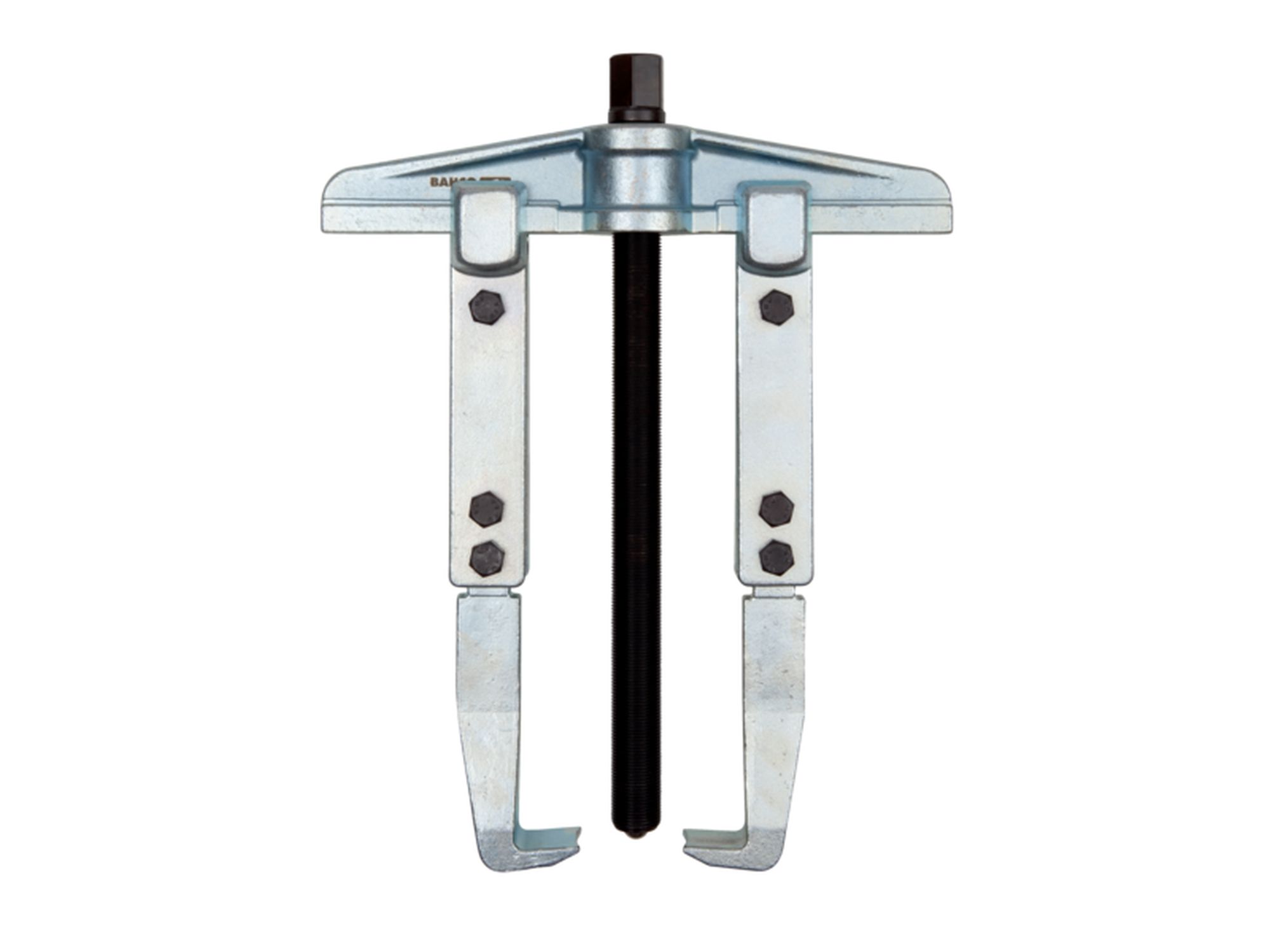 Extractor universal de 2 garras con garras/husillo largos y acabado galvanizado, 80-250 mm