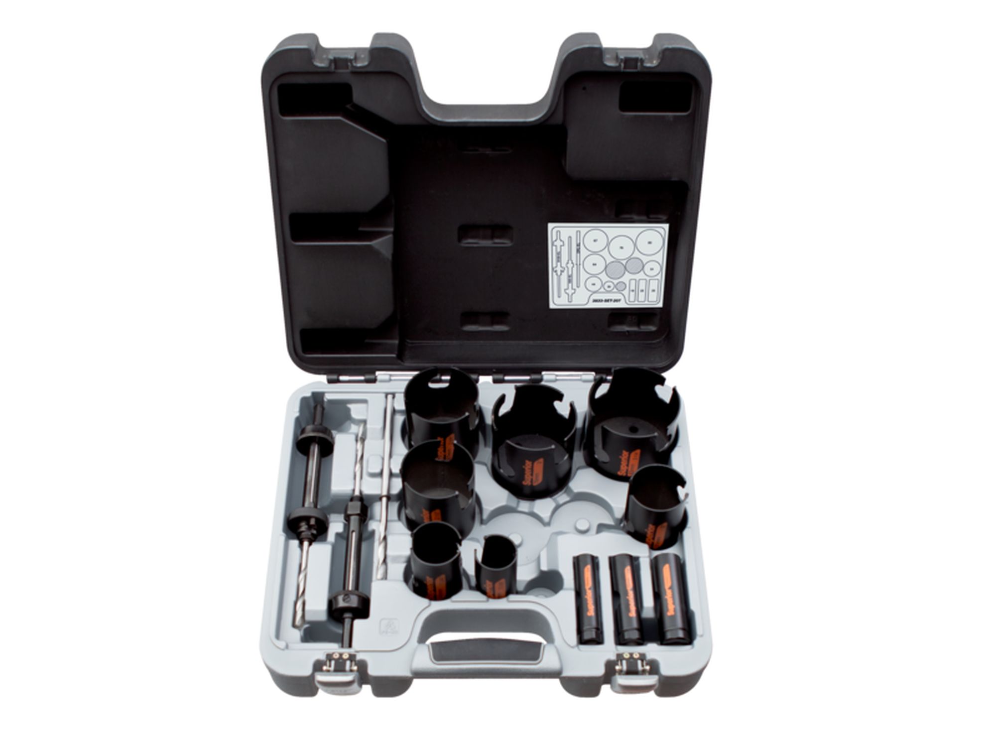 Juego de coronas de sierra multiconstrucción Superior™, 19 mm-83 mm: 13 unidades