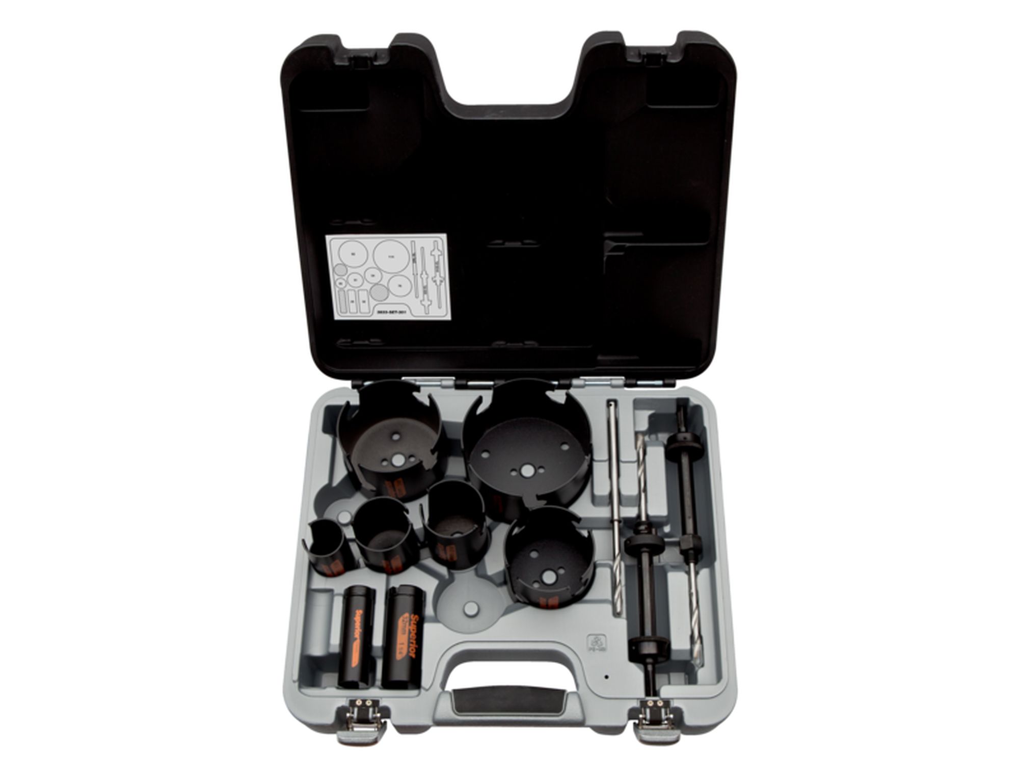 Juego de coronas de sierra multiconstrucción Superior™, 25 mm-114 mm: 11 unidades