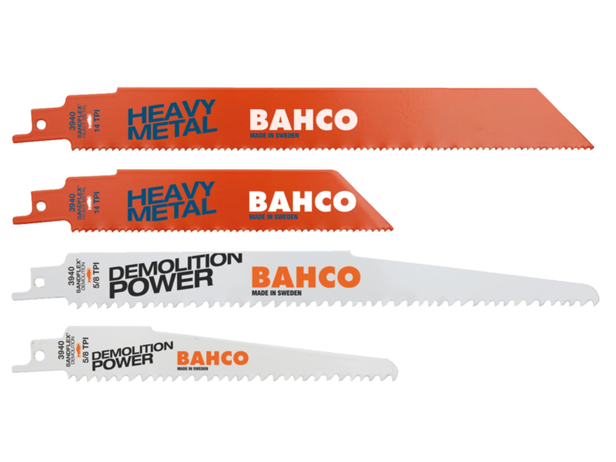 Juego de hojas de sable bi-metal Sandflex® para metales pesados y demoliciones (5 piezas)