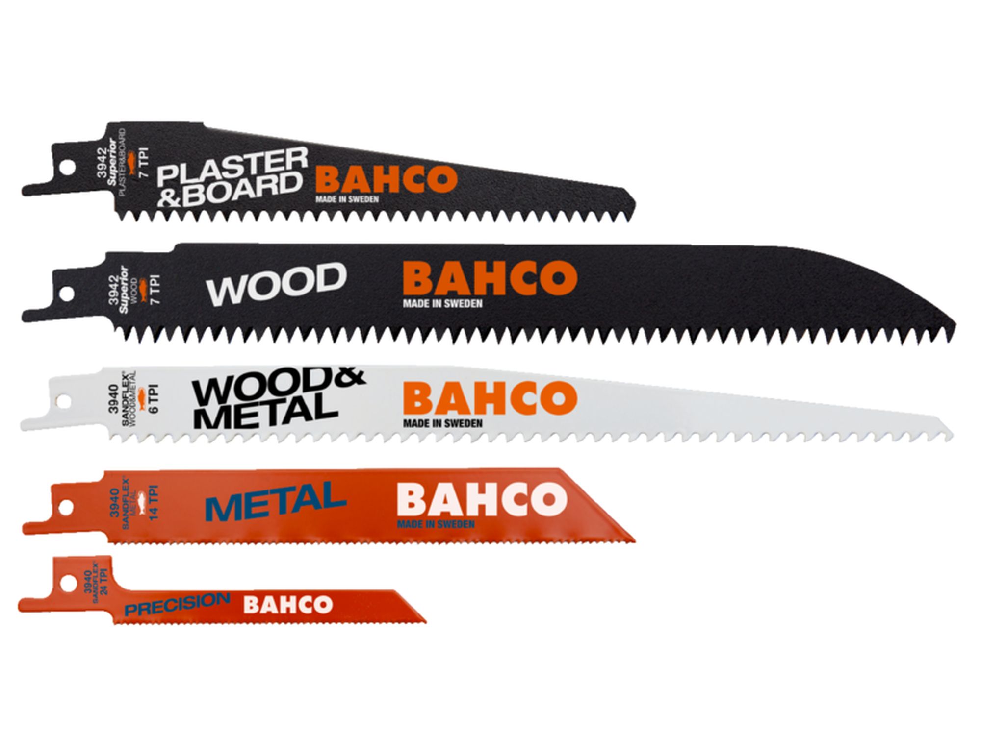 Juego de hojas de sable para escayola, madera y metales (10 piezas)