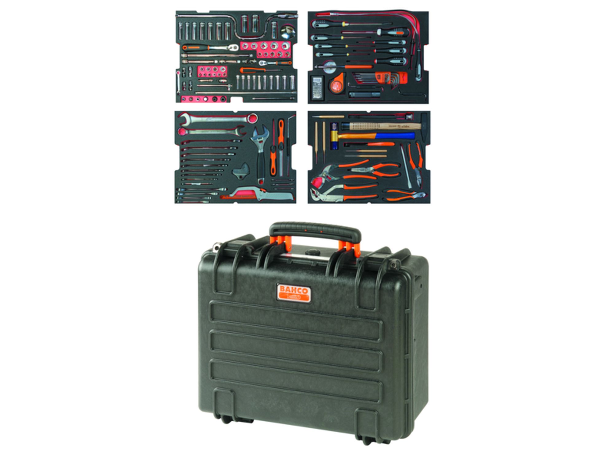 Composición de herramientas para aviación (159 piezas/maletín metálico)