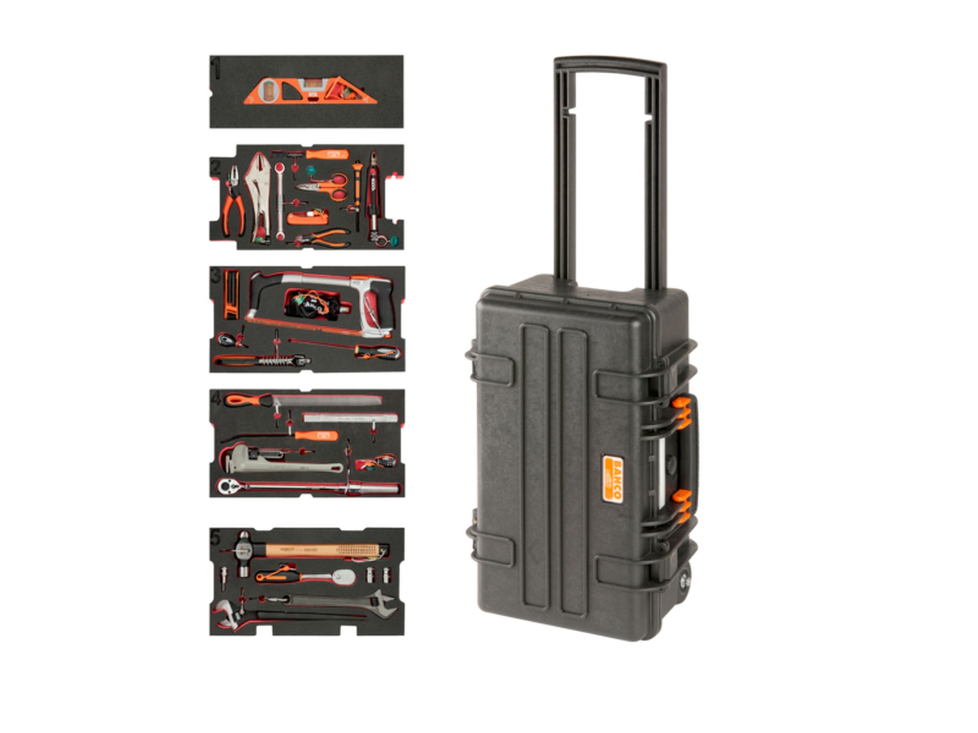 Kit de formación para aplicaciones de gas y petróleo en el agua con maleta altamente resistente (41 unidades)